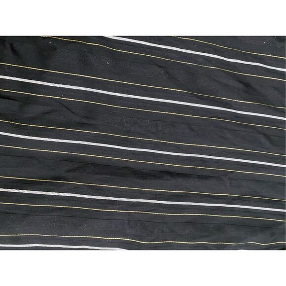 Ann Taylor NWT Metallic Stripe Tie Neck Shift Dress In Black, Sz 6, MP $139 - Picture 7 of 10